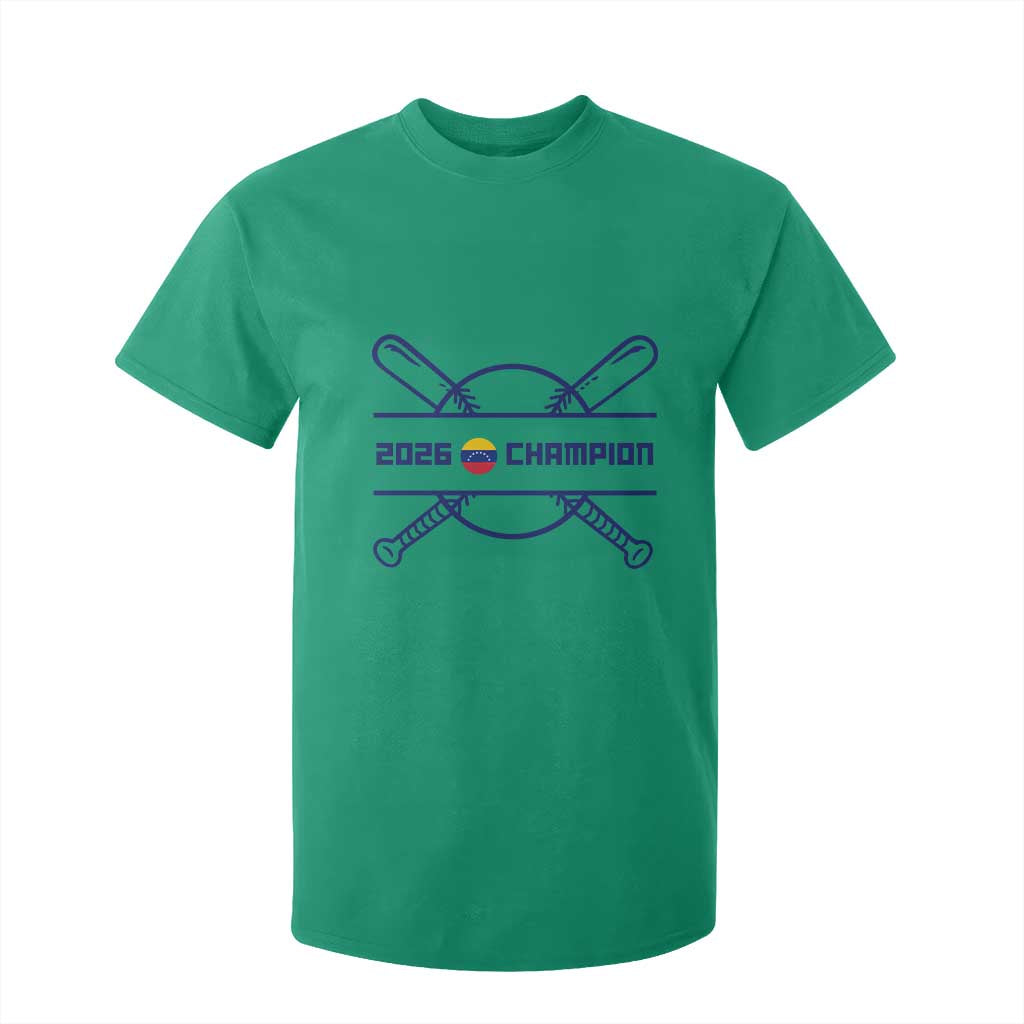Venezuela Champions 2026 T Shirt For Kid Baseball Pride Gift TS12 Irish Green Print Your Wear