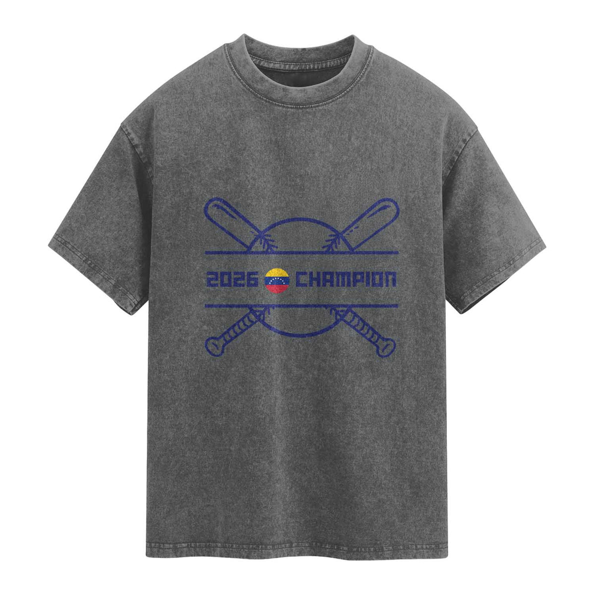 Venezuela Champions 2026 Washed Cotton T-Shirt Baseball Pride Gift