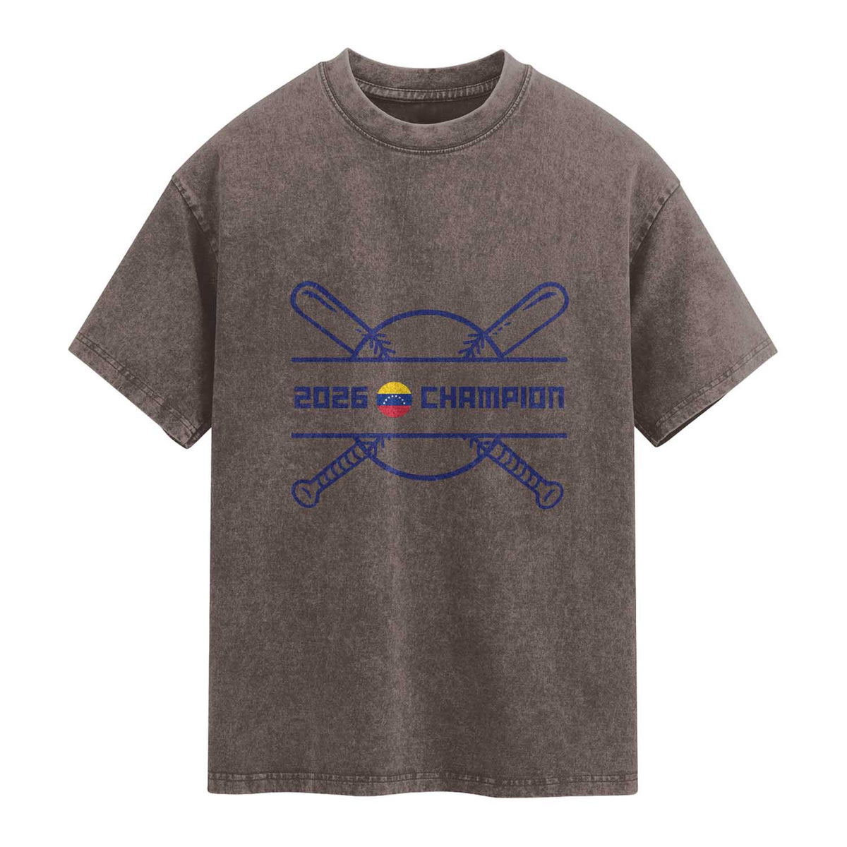 Venezuela Champions 2026 Washed Cotton T-Shirt Baseball Pride Gift