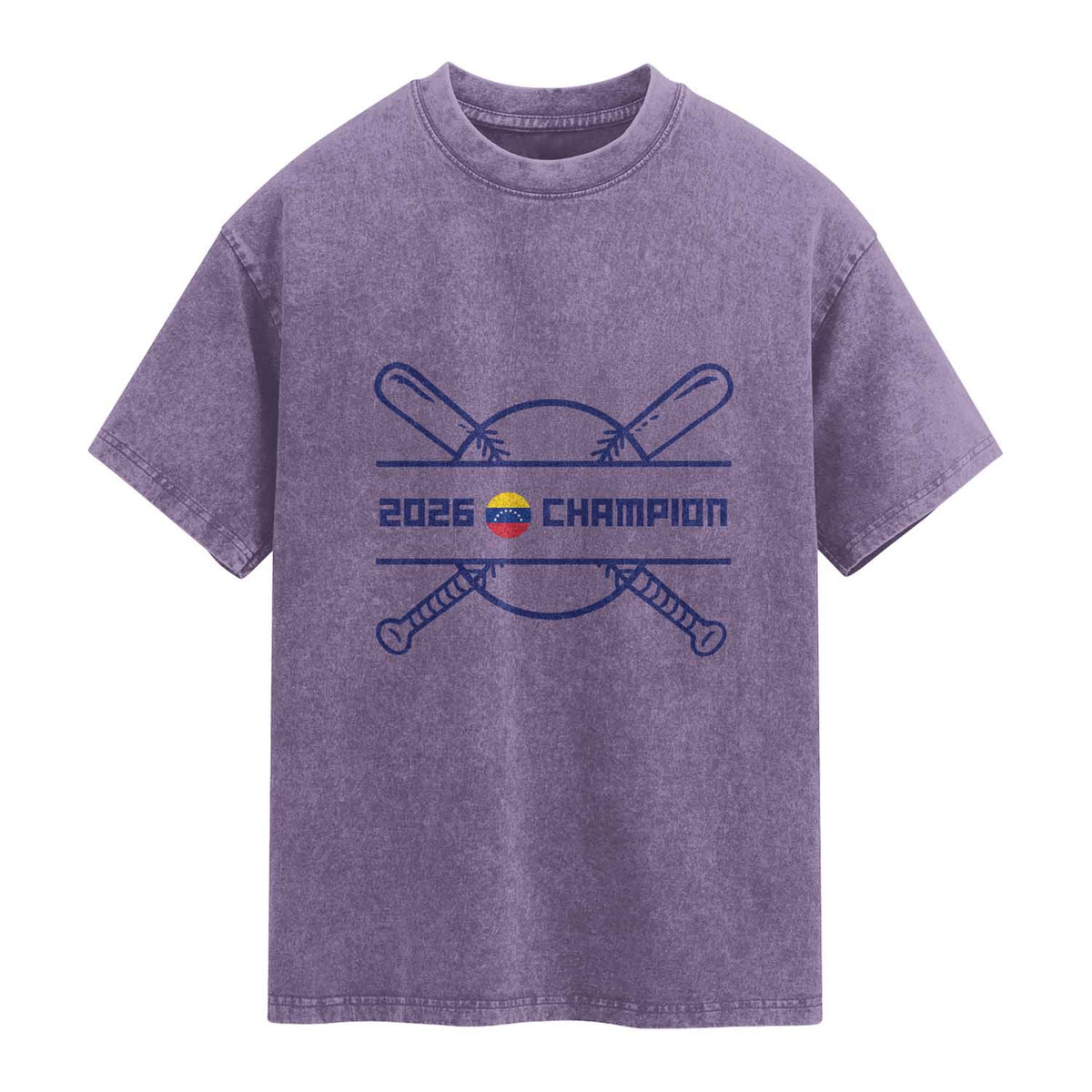 Venezuela Champions 2026 Washed Cotton T-Shirt Baseball Pride Gift