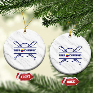 Venezuela Champions 2026 Ceramic Ornament Baseball Pride Gift TS12 1pc White Marble Print Your Wear