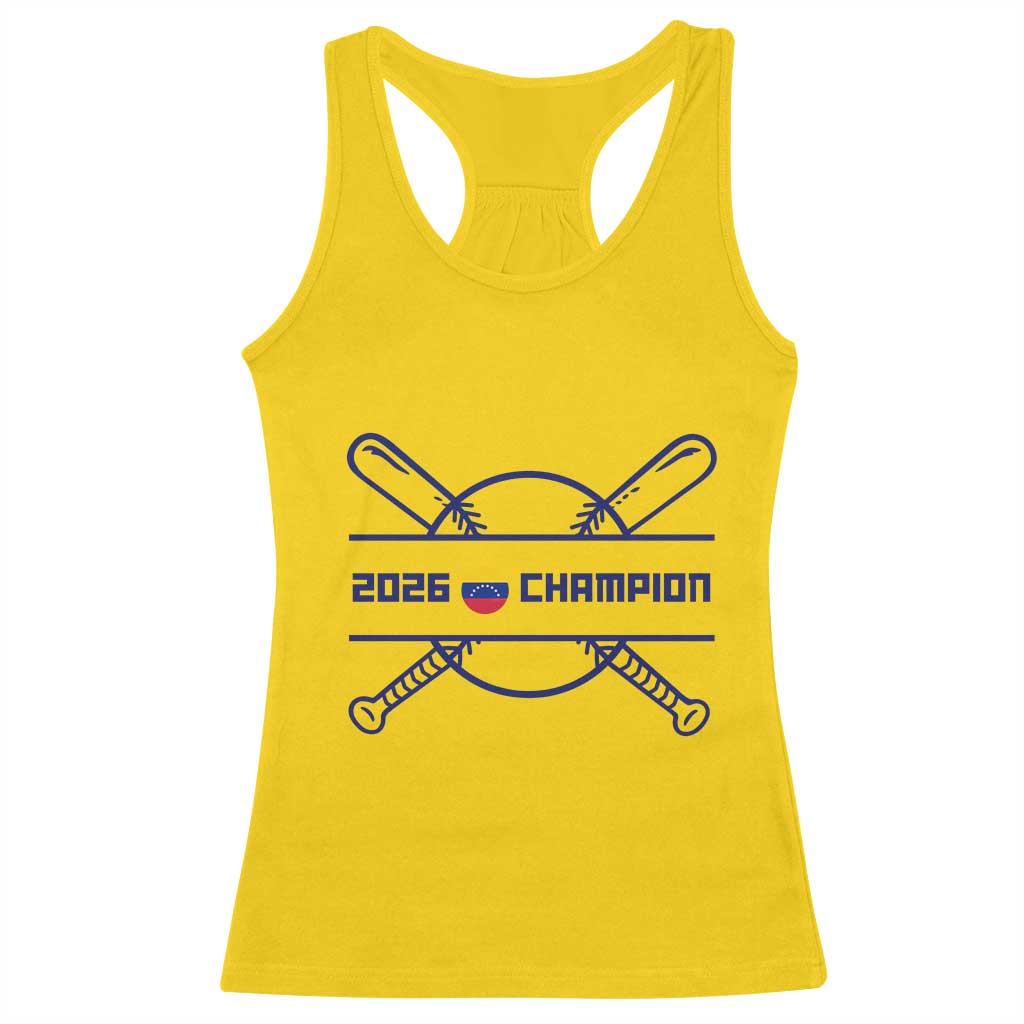 Venezuela Champions 2026 Racerback Tank Top Baseball Pride Gift TS12 Daisy Print Your Wear