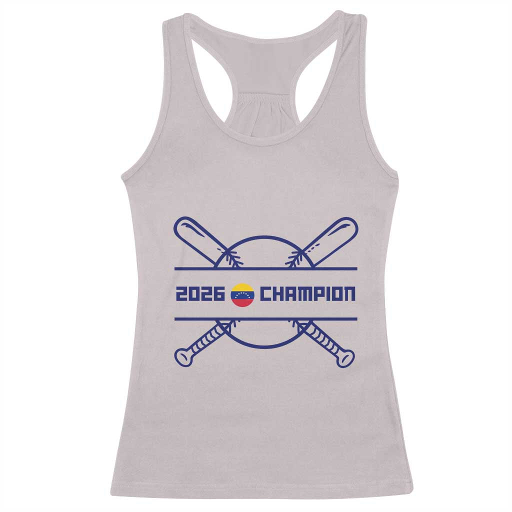 Venezuela Champions 2026 Racerback Tank Top Baseball Pride Gift TS12 Ice Gray Print Your Wear