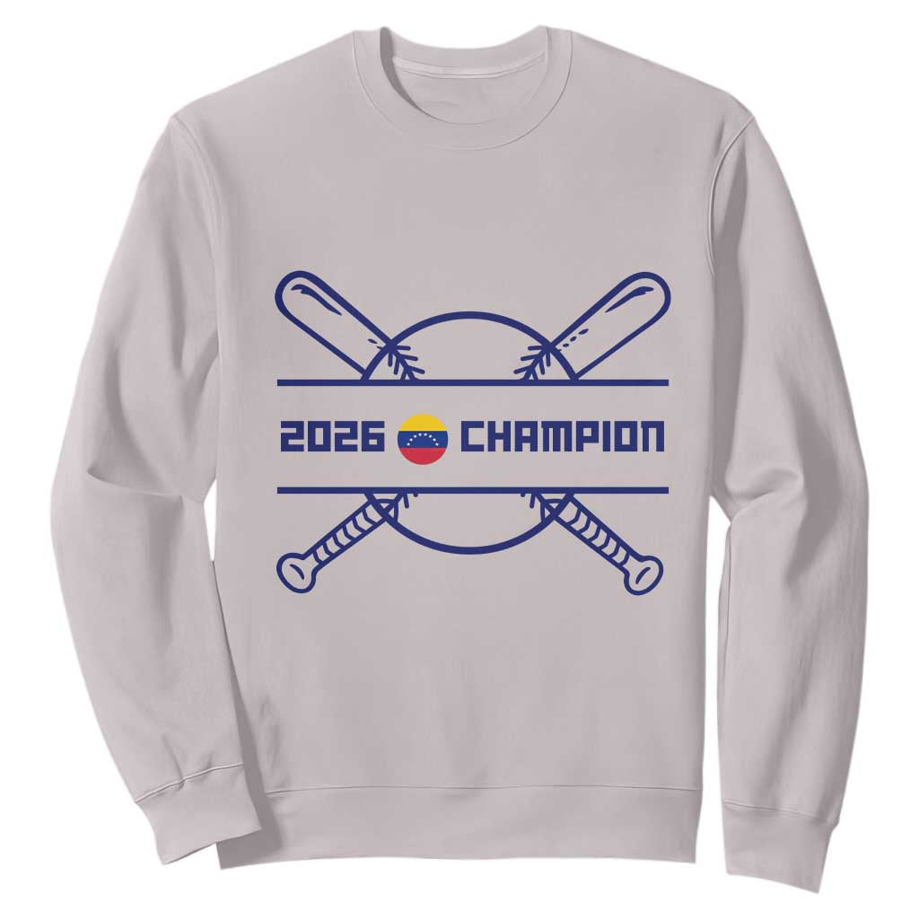 Venezuela Champions 2026 Sweatshirt Baseball Pride Gift TS12 Ice Gray Print Your Wear