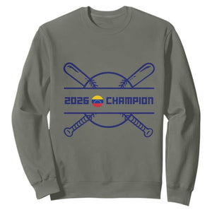 Venezuela Champions 2026 Sweatshirt Baseball Pride Gift TS12 Military Green Print Your Wear