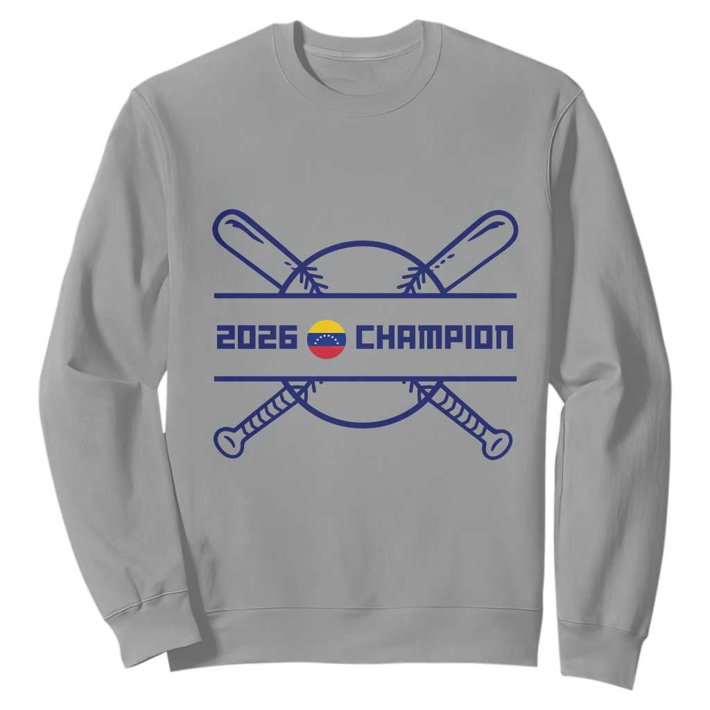 Venezuela Champions 2026 Sweatshirt Baseball Pride Gift TS12 Sport Gray Print Your Wear