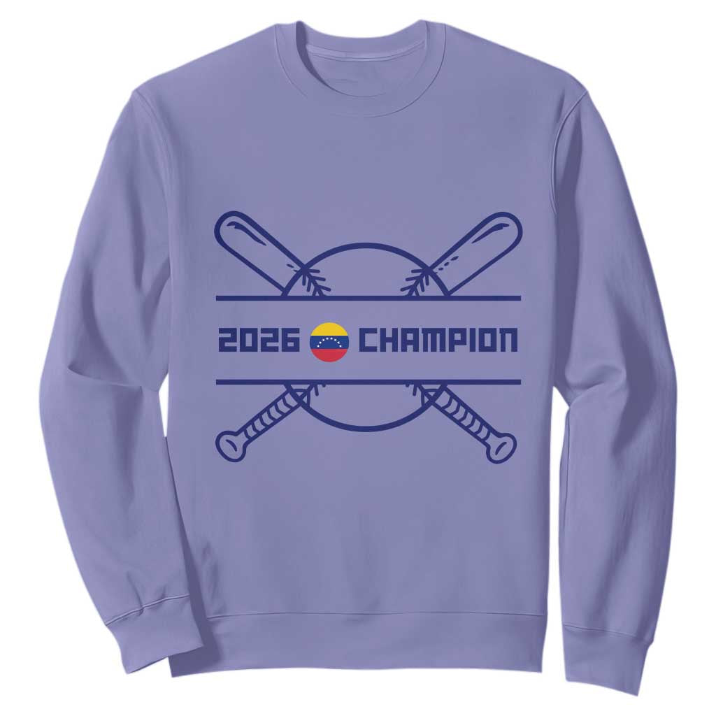 Venezuela Champions 2026 Sweatshirt Baseball Pride Gift TS12 Violet Print Your Wear