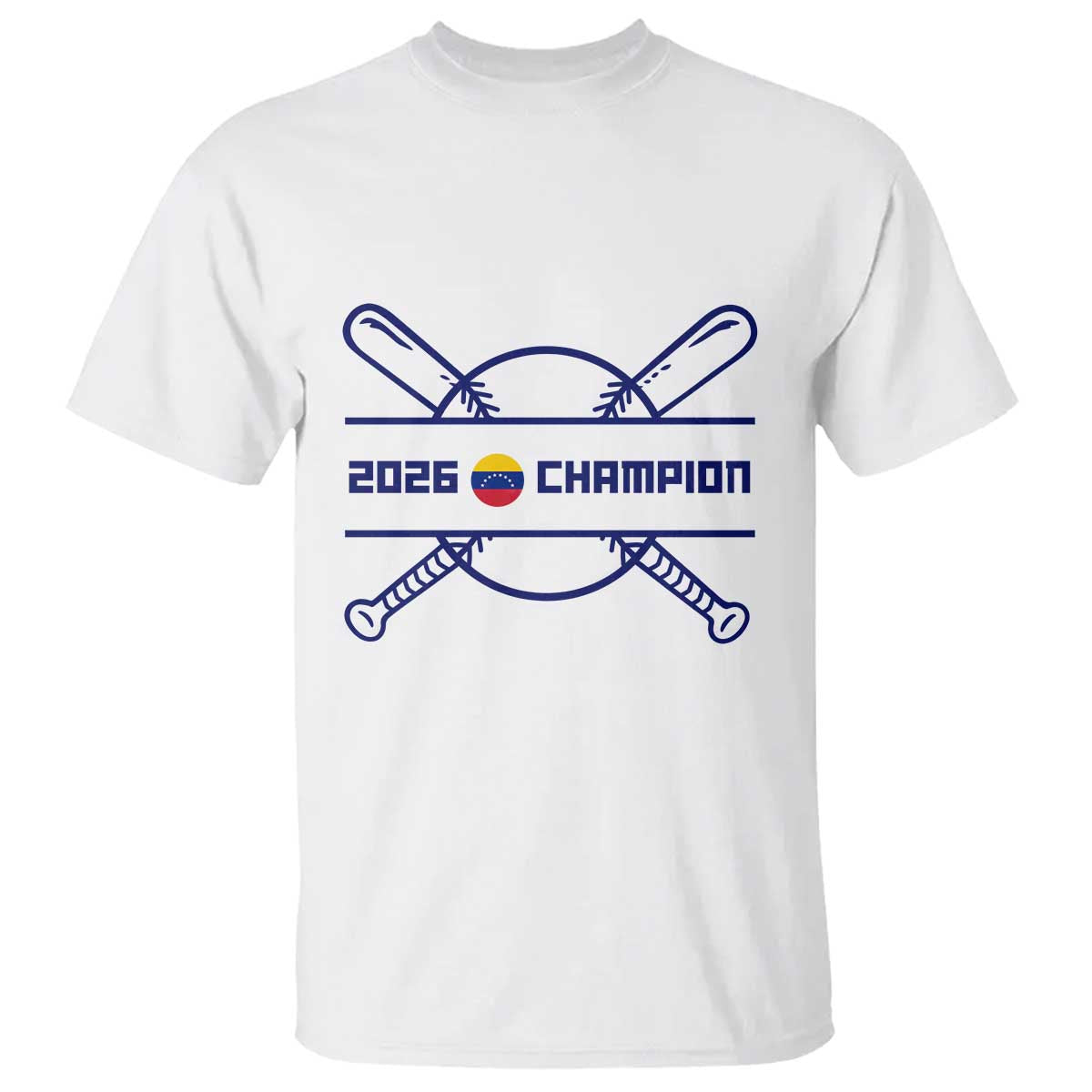 Venezuela Champions 2026 T Shirt Baseball Pride Gift TS12 White Print Your Wear