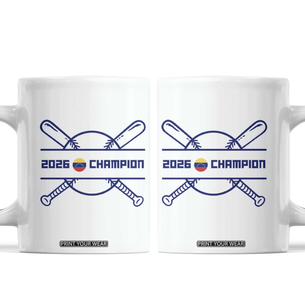 Venezuela Champions 2026 Coffee Mug Baseball Pride Gift TS12 White Print Your Wear