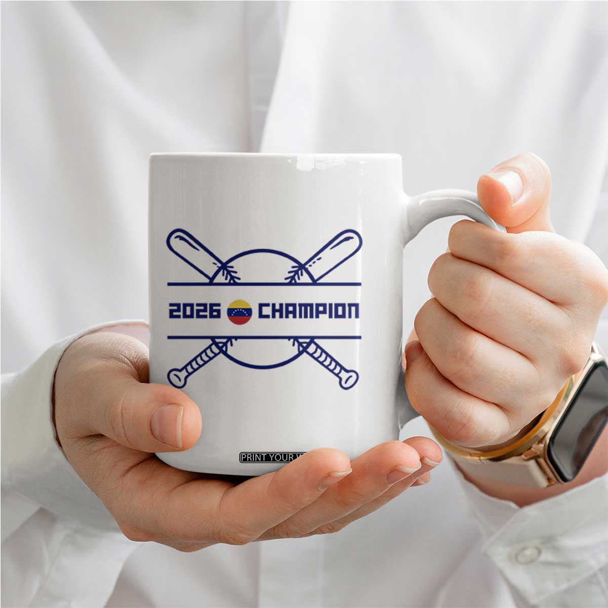Venezuela Champions 2026 Coffee Mug Baseball Pride Gift TS12 Print Your Wear