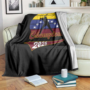 Vintage Venezuela 2026 Champions Throw Blanket Patriotic Baseball Pride Gift TS12 Print Your Wear