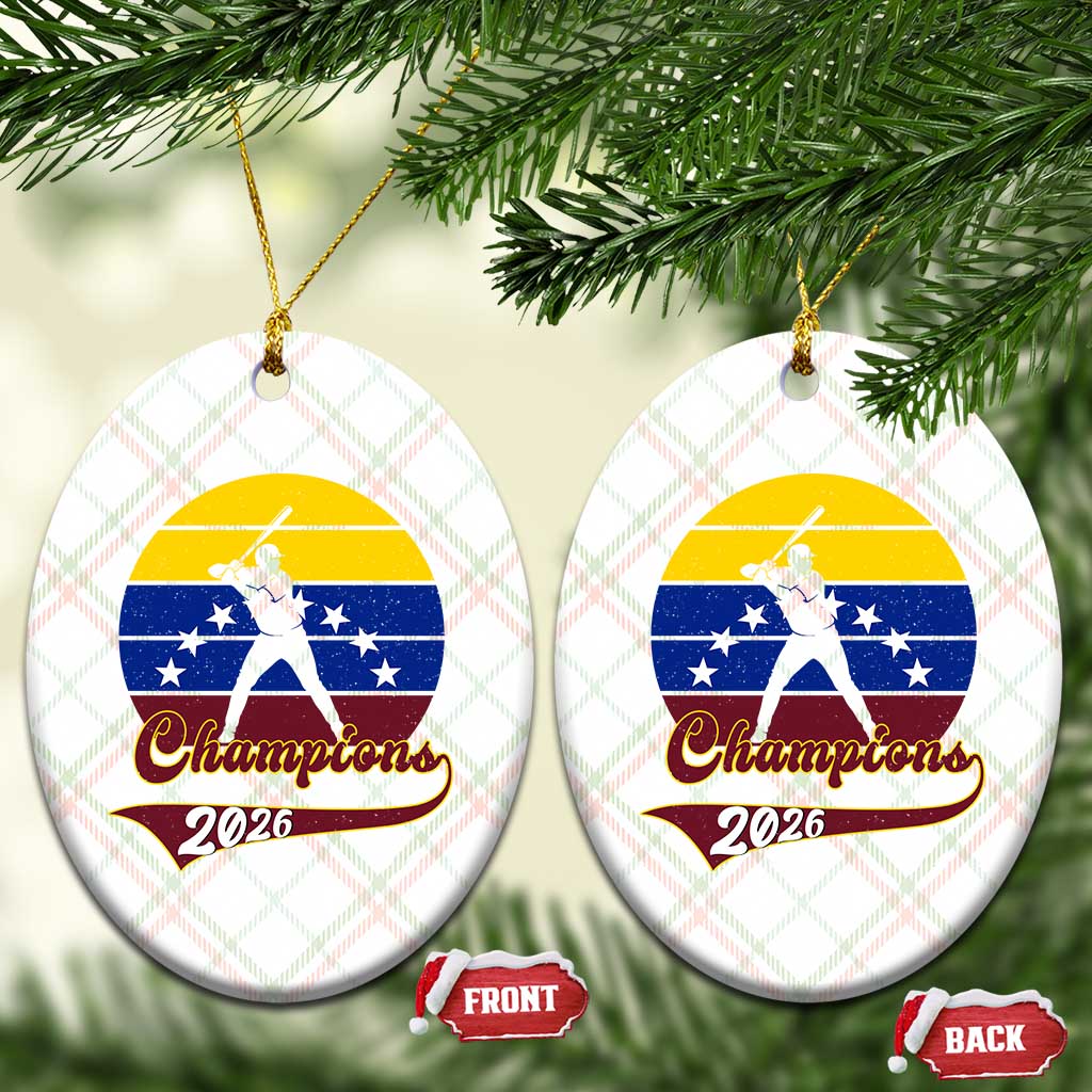 Vintage Venezuela 2026 Champions Ceramic Ornament Patriotic Baseball Pride Gift TS12 Print Your Wear