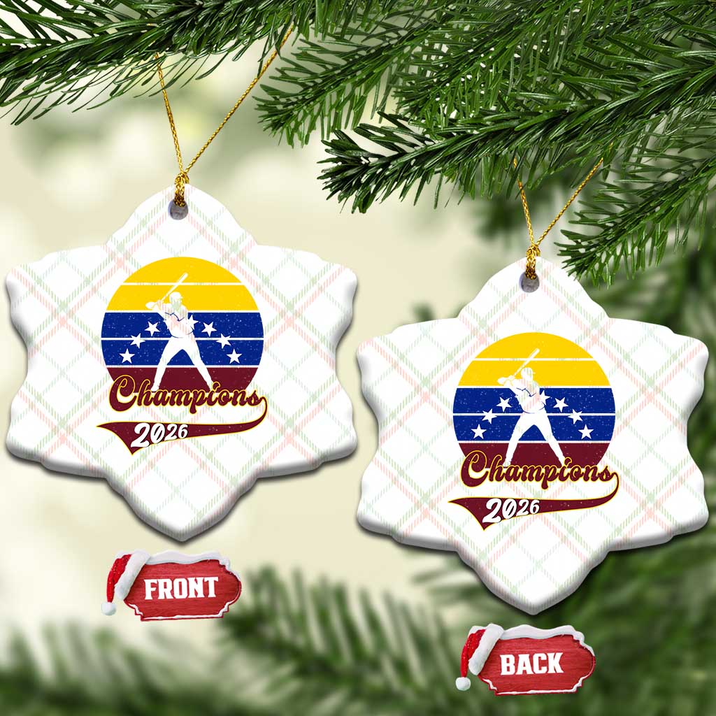 Vintage Venezuela 2026 Champions Ceramic Ornament Patriotic Baseball Pride Gift TS12 Print Your Wear