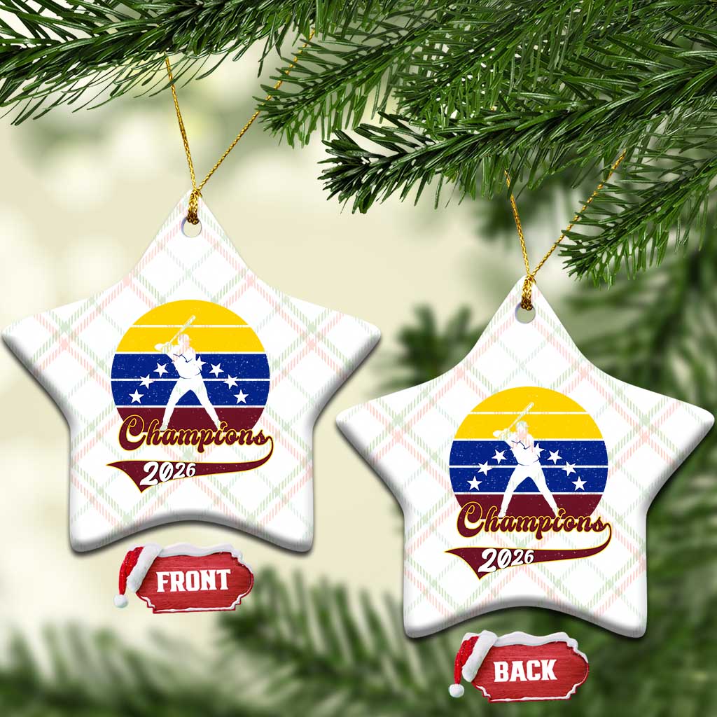 Vintage Venezuela 2026 Champions Ceramic Ornament Patriotic Baseball Pride Gift TS12 Print Your Wear