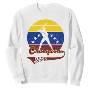 Vintage Venezuela 2026 Champions Sweatshirt Patriotic Baseball Pride Gift TS12 White Print Your Wear