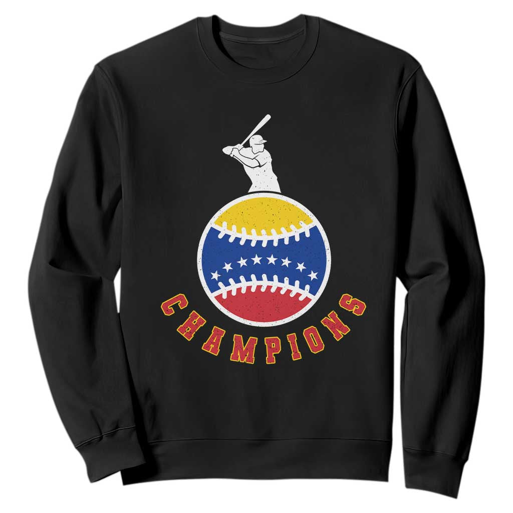 Venezuela 2026 Champions Sweatshirt Baseball Gift For Sport Lover TS12 Black Print Your Wear