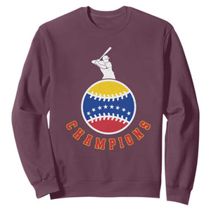 Venezuela 2026 Champions Sweatshirt Baseball Gift For Sport Lover TS12 Maroon Print Your Wear
