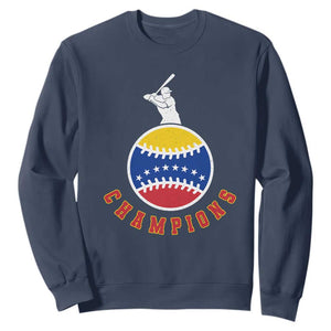 Venezuela 2026 Champions Sweatshirt Baseball Gift For Sport Lover TS12 Navy Print Your Wear