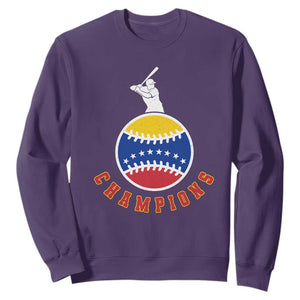 Venezuela 2026 Champions Sweatshirt Baseball Gift For Sport Lover TS12 Purple Print Your Wear