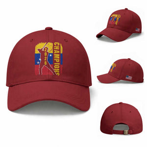 Venezuela 2026 Champions Baseball Cap Baseball Vinotinto Pride Gift TS12 Baseball Cap Universal Fit Cherry Red Print Your Wear