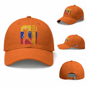 Venezuela 2026 Champions Baseball Cap Baseball Vinotinto Pride Gift TS12 Baseball Cap Universal Fit Orange Print Your Wear