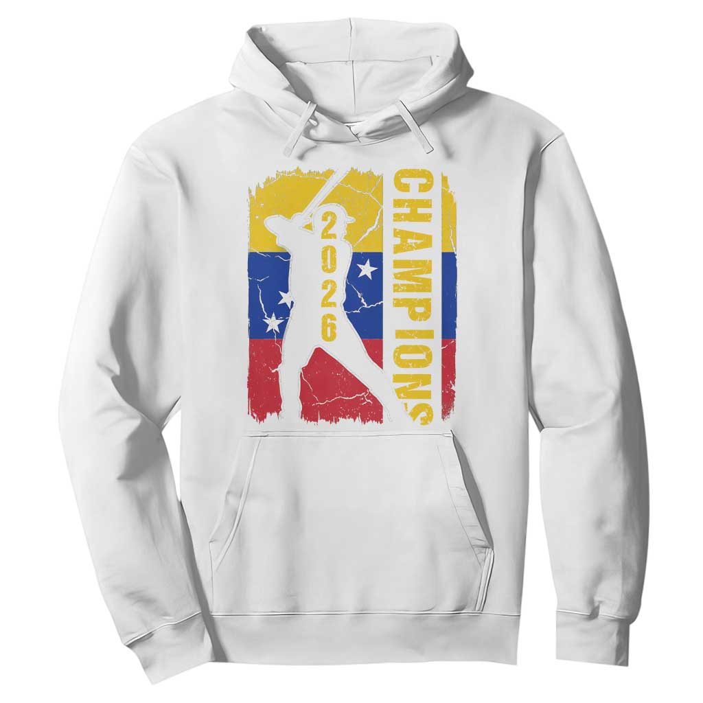 Venezuela 2026 Champions Hoodie Baseball Vinotinto Pride Gift TS12 White Print Your Wear