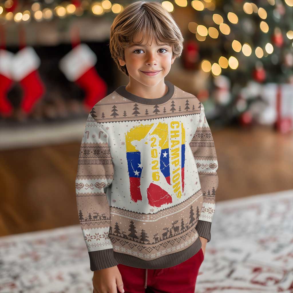 Venezuela 2026 Champions Ugly Christmas Sweater Baseball Vinotinto Pride Gift TS12 Mocha Mousse Print Your Wear