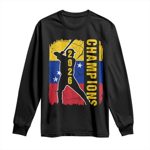 Venezuela 2026 Champions Long Sleeve Shirt Baseball Vinotinto Pride Gift TS12 Black Print Your Wear