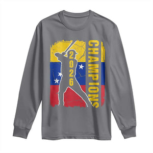 Venezuela 2026 Champions Long Sleeve Shirt Baseball Vinotinto Pride Gift TS12 Charcoal Print Your Wear