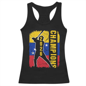 Venezuela 2026 Champions Racerback Tank Top Baseball Vinotinto Pride Gift TS12 Black Print Your Wear