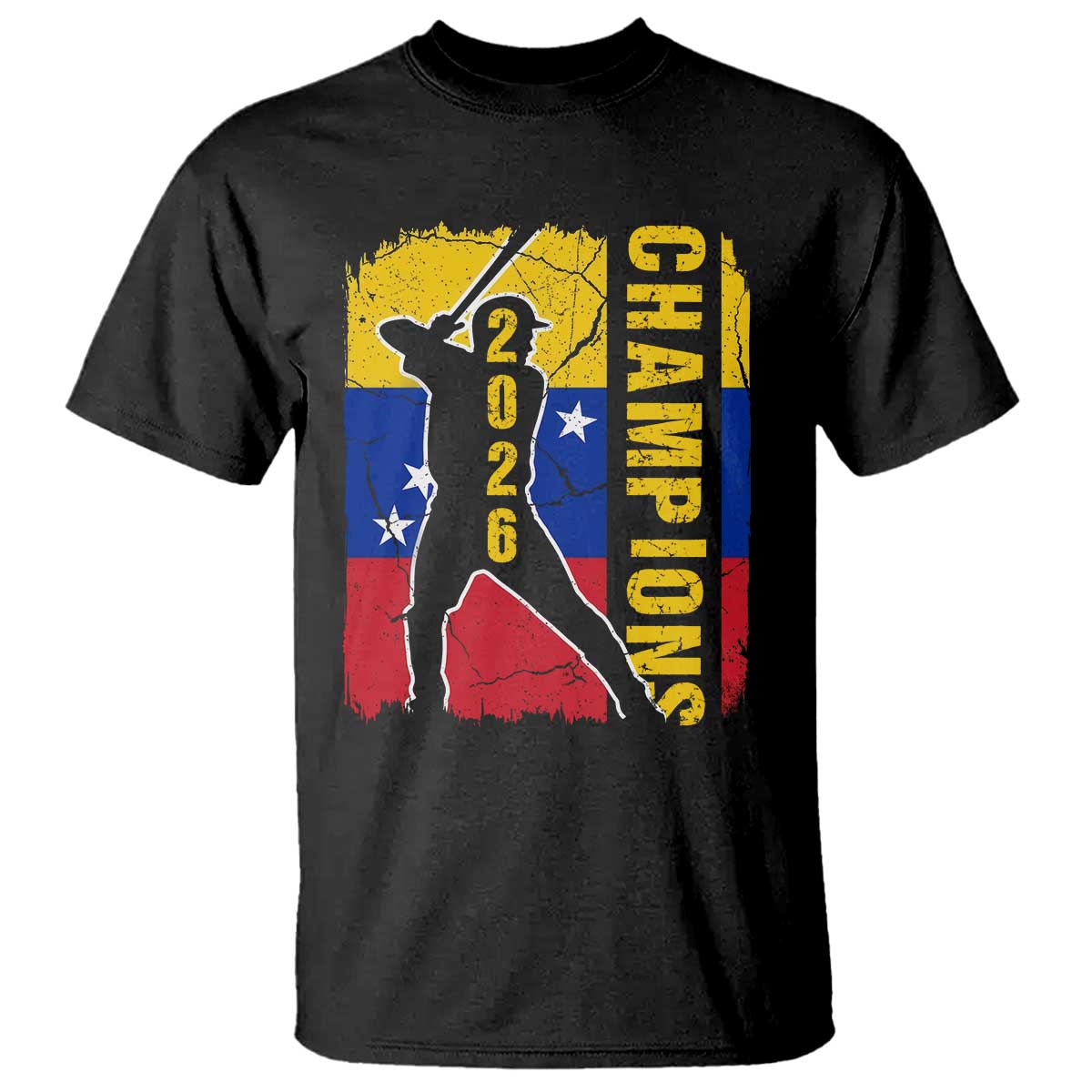 Venezuela 2026 Champions T Shirt Baseball Vinotinto Pride Gift TS12 Black Print Your Wear