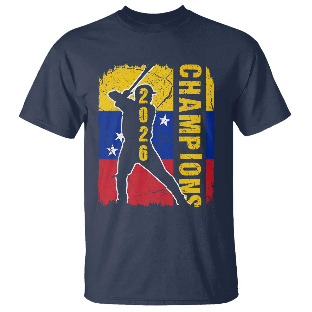 Venezuela 2026 Champions T Shirt Baseball Vinotinto Pride Gift TS12 Navy Print Your Wear