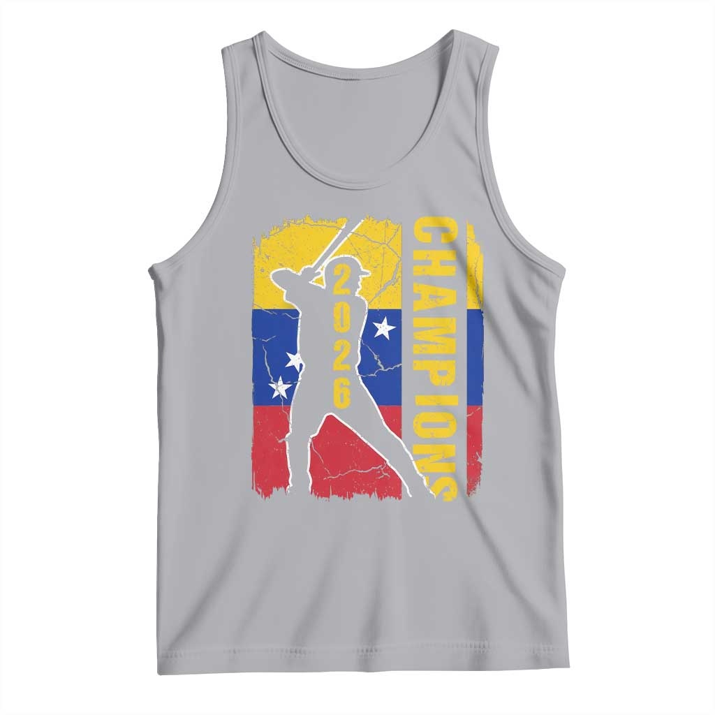 Venezuela 2026 Champions Tank Top Baseball Vinotinto Pride Gift TS12 Athletic Heather Print Your Wear