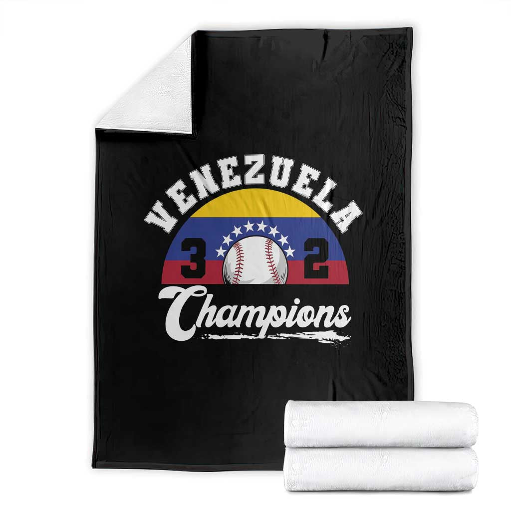 Venezuela 2026 Champions Throw Blanket - Baseball Patriotic Pride TS12 Black Print Your Wear
