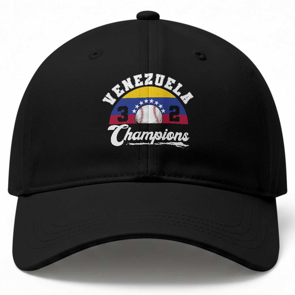 Venezuela 2026 Champions Baseball Cap - Baseball Patriotic Pride TS12 Print Your Wear