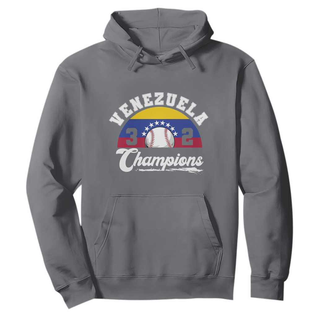 Venezuela 2026 Champions Hoodie Baseball Patriotic Pride TS12 Charcoal Print Your Wear