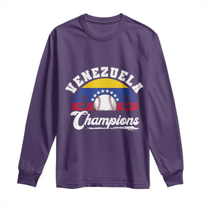 Venezuela 2026 Champions Long Sleeve Shirt Baseball Patriotic Pride TS12 Purple Print Your Wear