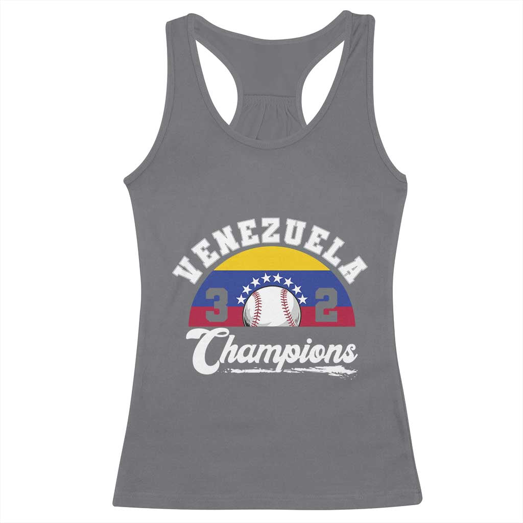 Venezuela 2026 Champions Racerback Tank Top Baseball Patriotic Pride TS12 Charcoal Print Your Wear