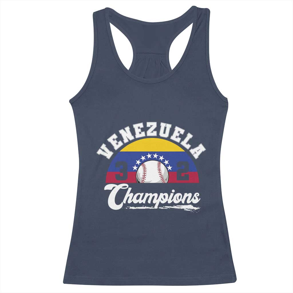 Venezuela 2026 Champions Racerback Tank Top Baseball Patriotic Pride TS12 Navy Print Your Wear