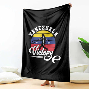 Venezuela 2026 Victory Baseball Throw Blanket Retro Softball Player Gift TS12 Print Your Wear