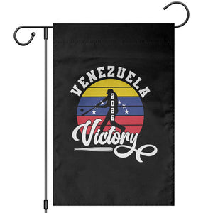 Venezuela 2026 Victory Baseball Garden Flag Retro Softball Player Gift TS12 Black Print Your Wear