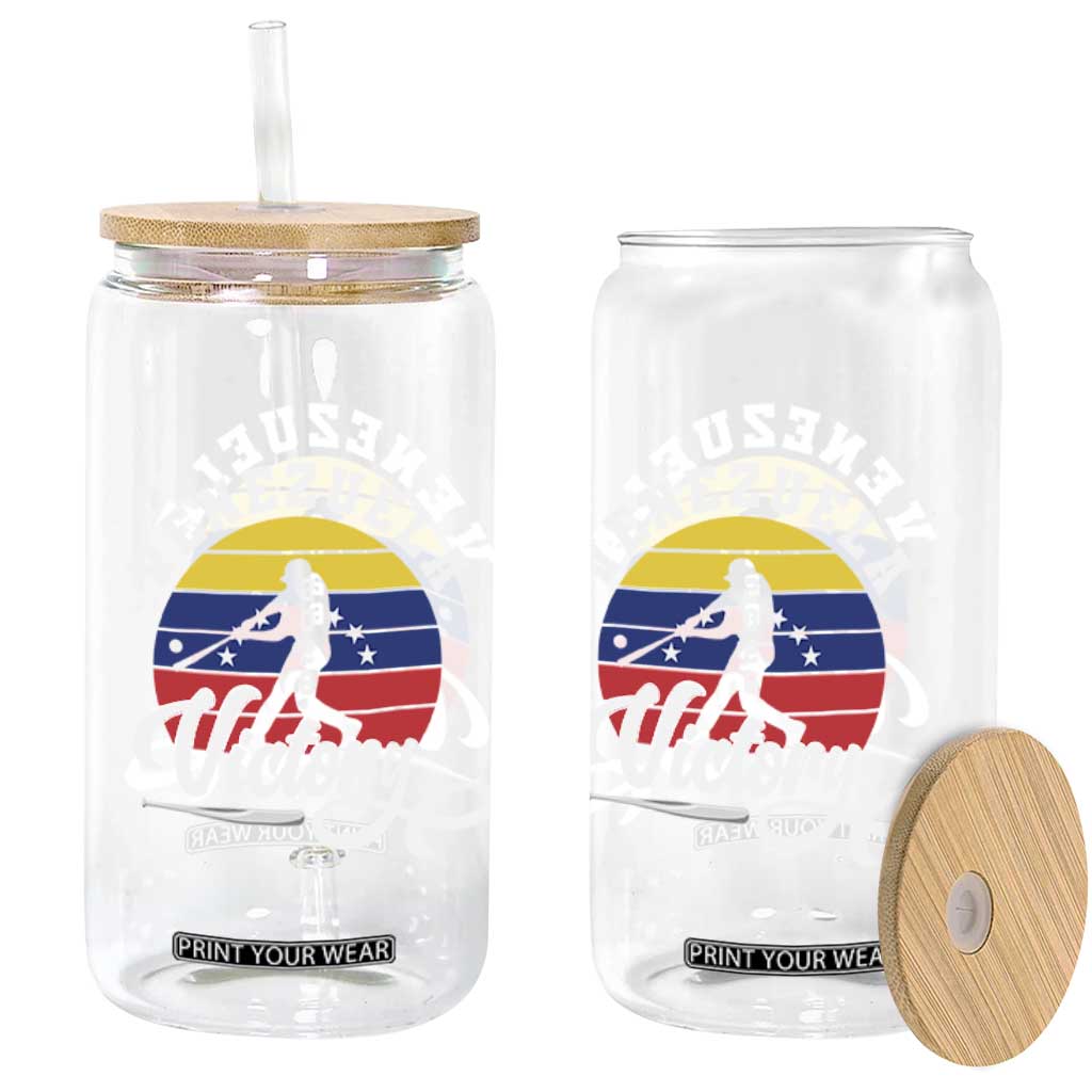 Venezuela 2026 Victory Baseball Glass Can Retro Softball Player Gift TS12 Print Your Wear