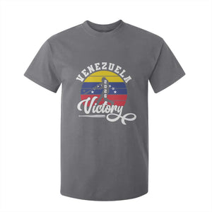Venezuela 2026 Victory Baseball T Shirt For Kid Retro Softball Player Gift TS12 Charcoal Print Your Wear
