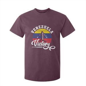 Venezuela 2026 Victory Baseball T Shirt For Kid Retro Softball Player Gift TS12 Maroon Print Your Wear