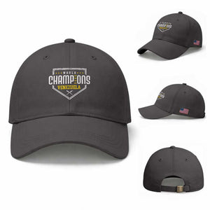 Venezuela 2026 Champions Baseball Cap Baseball Venezuelan Pride TS12 Baseball Cap Universal Fit Dark Gray Print Your Wear