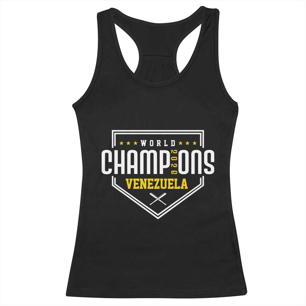 Venezuela 2026 Champions Racerback Tank Top Baseball Venezuelan Pride TS12 Black Print Your Wear