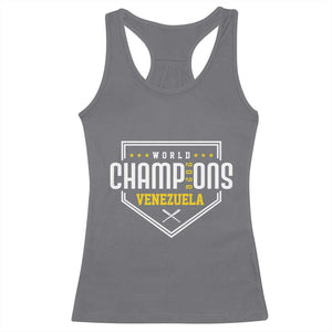 Venezuela 2026 Champions Racerback Tank Top Baseball Venezuelan Pride TS12 Charcoal Print Your Wear