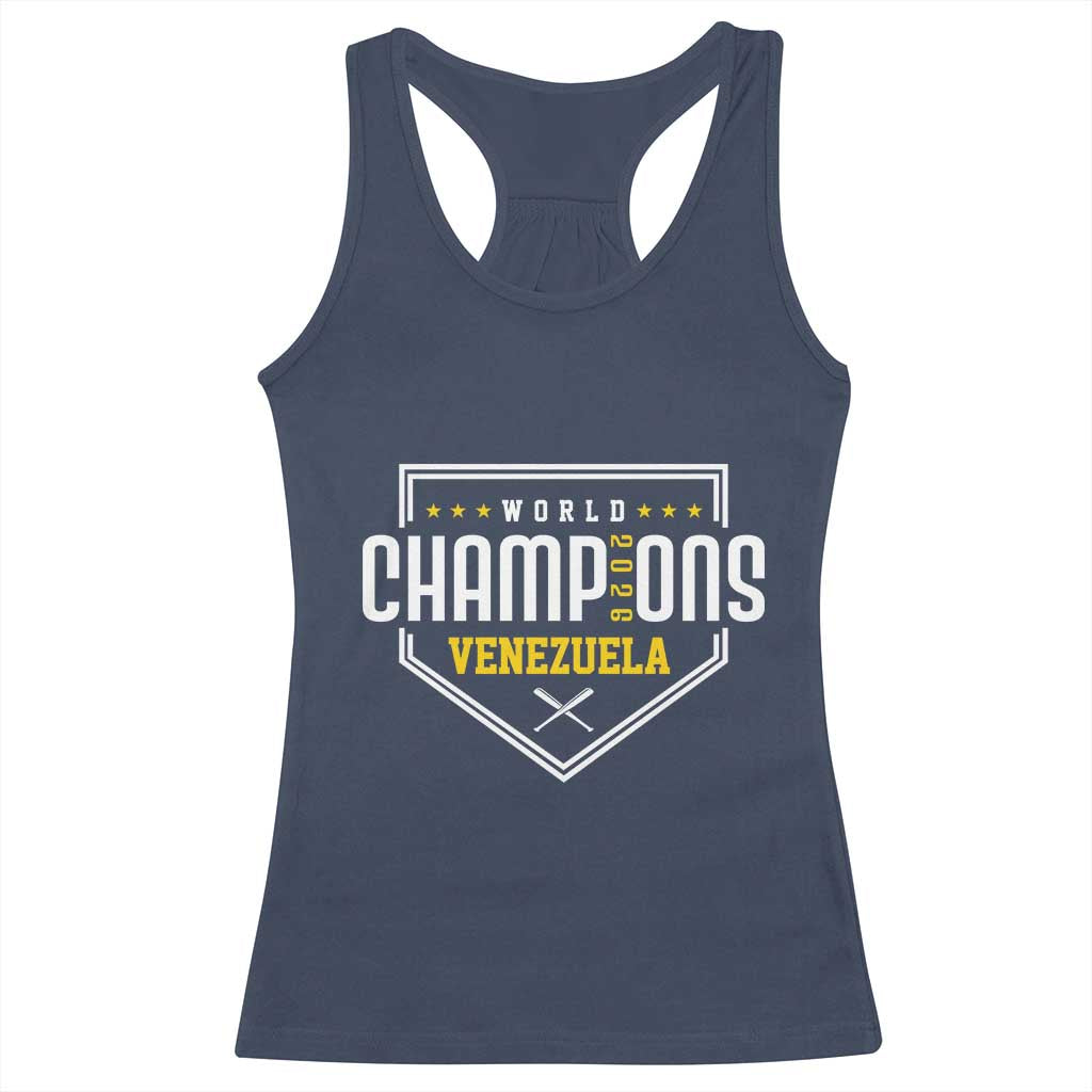 Venezuela 2026 Champions Racerback Tank Top Baseball Venezuelan Pride TS12 Navy Print Your Wear