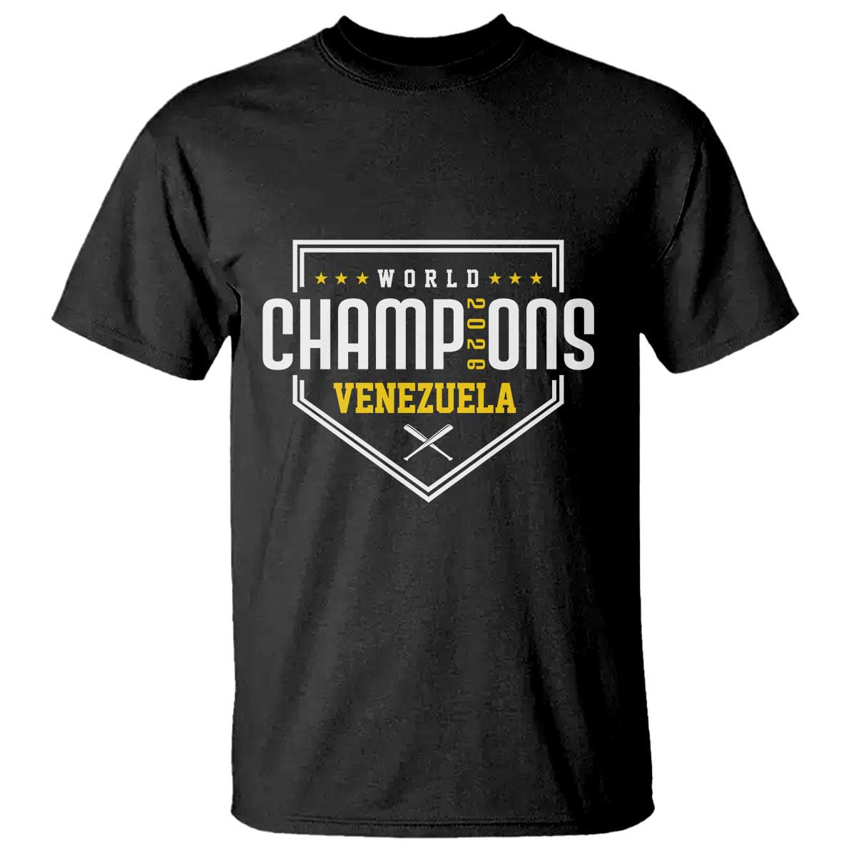 Venezuela 2026 Champions T Shirt Baseball Venezuelan Pride TS12 Black Print Your Wear