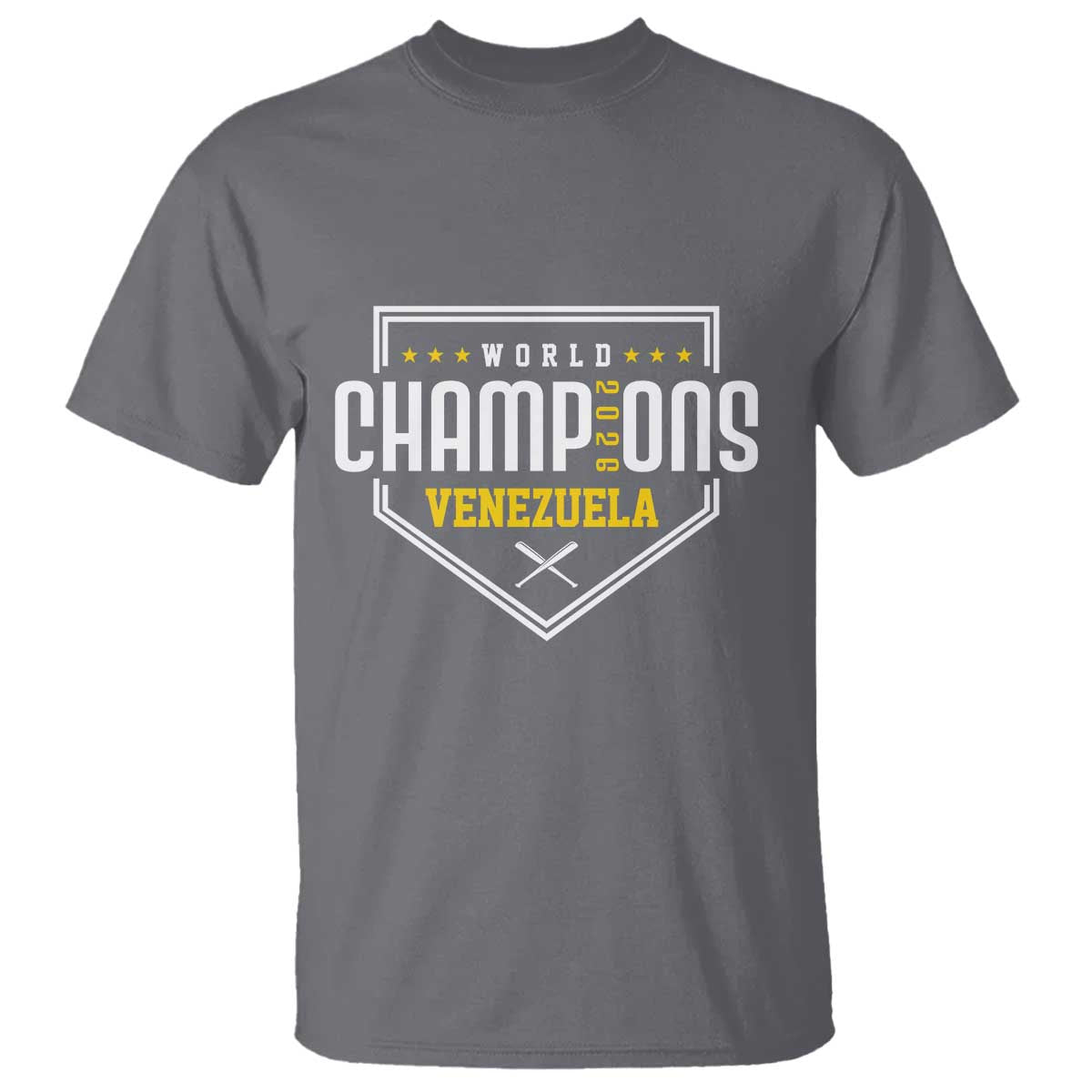 Venezuela 2026 Champions T Shirt Baseball Venezuelan Pride TS12 Charcoal Print Your Wear